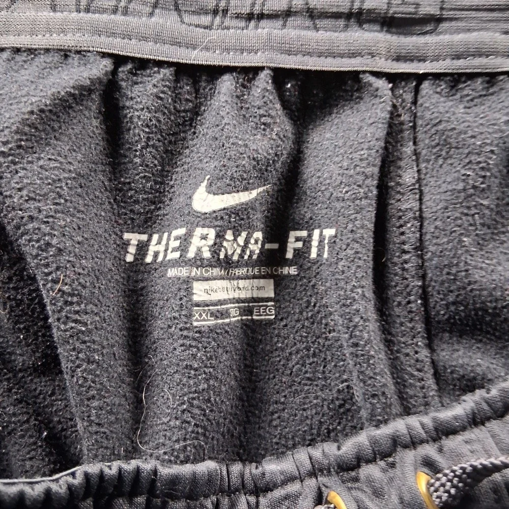 Nike Therma-FIT Sweatpants Mens XXL Black Grey Joggers Tapered Performance